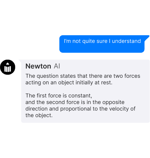 AI's response to a student's query