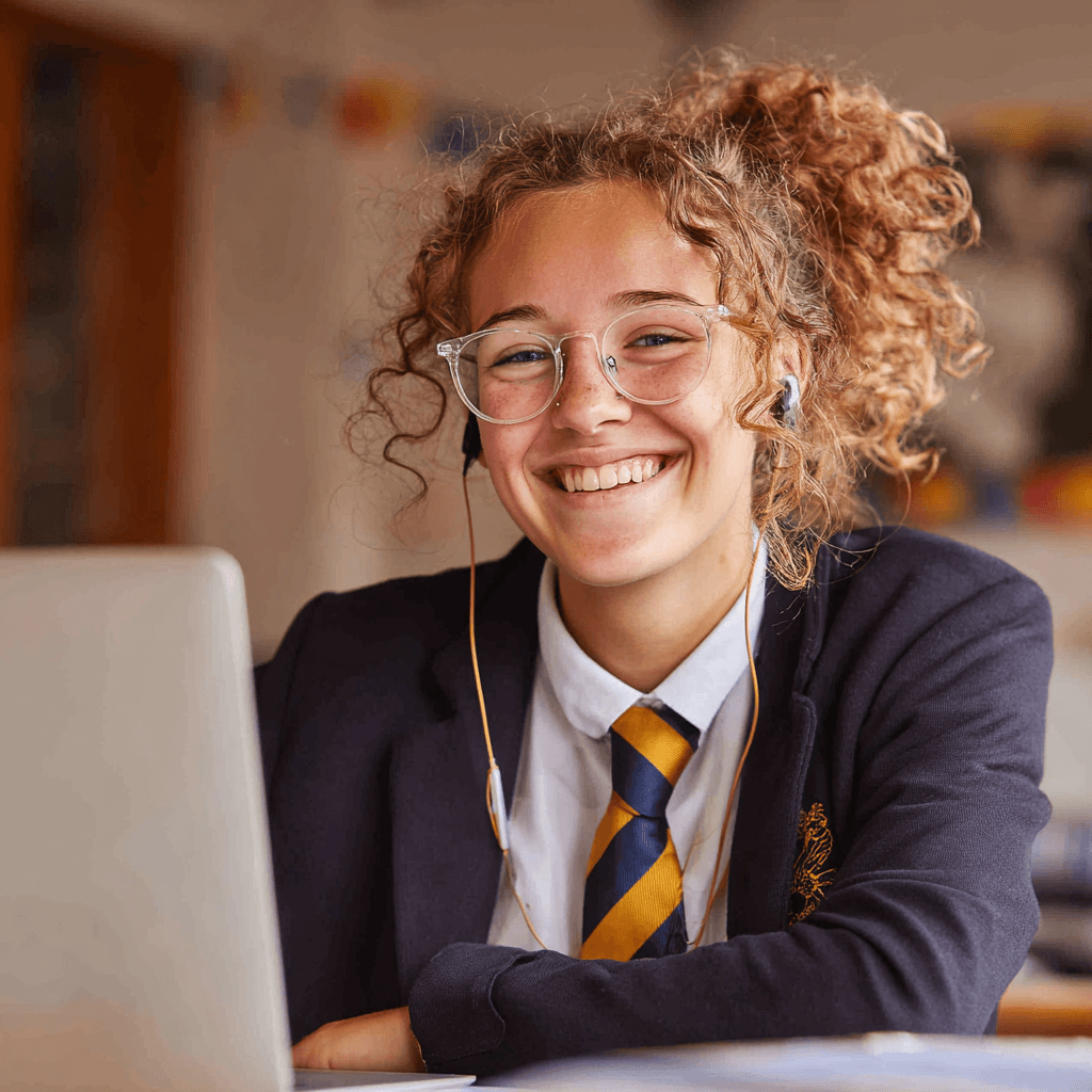Tutoring image of student
