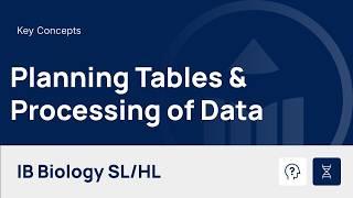 Planning Raw Data Tables and Processing Data video thumbnail