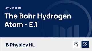 The Bohr Hydrogen Atom video thumbnail