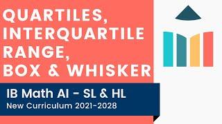 Quartiles, Interquartile Range, Box & Whisker video thumbnail