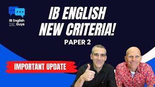 Paper 2 Criteria Update video thumbnail