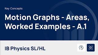 Motion Graphs Part 2 - Areas and Worked Examples video thumbnail