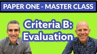 Criterion B: Evaluation video thumbnail