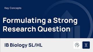 Formulating a Strong Research Question video thumbnail