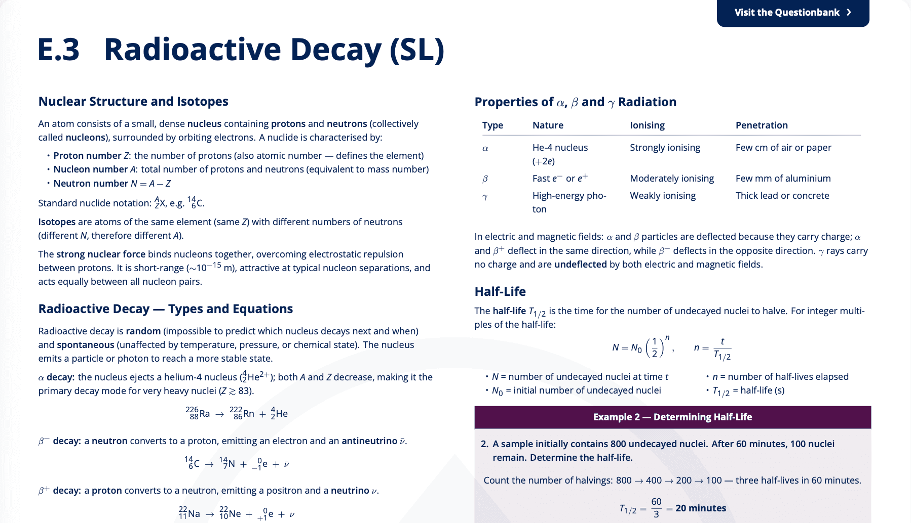 E.3 - Radioactive Decay