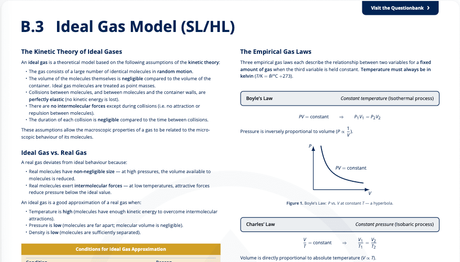 B.3 - Ideal Gas Model