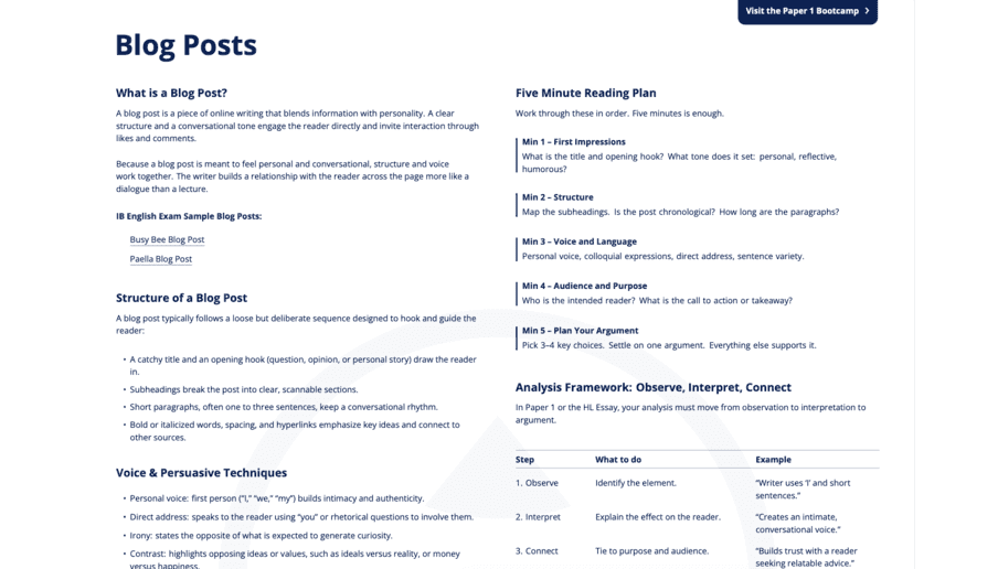 Blog Posts