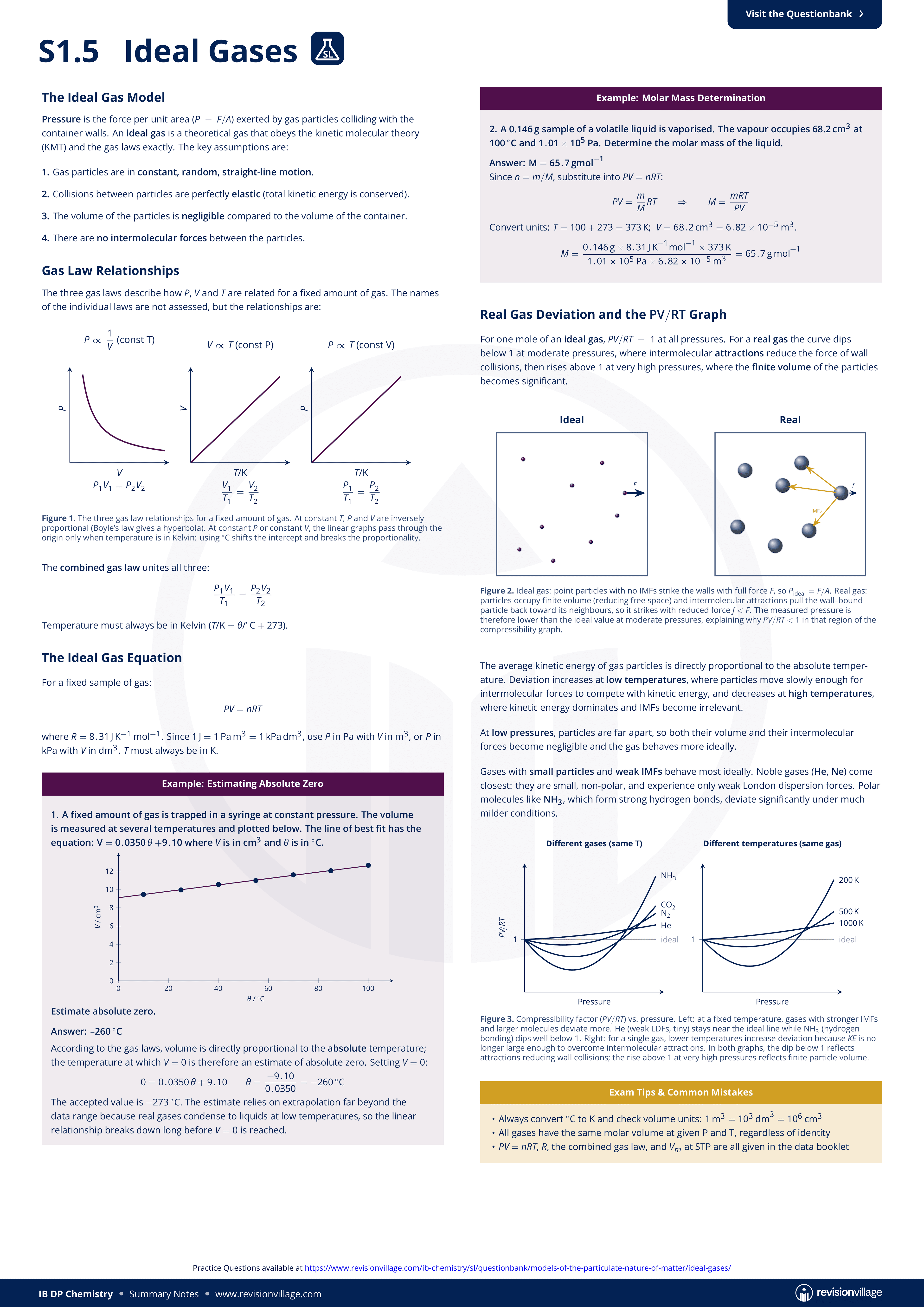 S1.5 - Ideal Gases