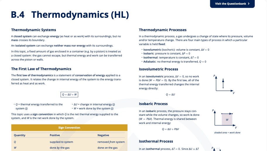 B.4 - Thermodynamics