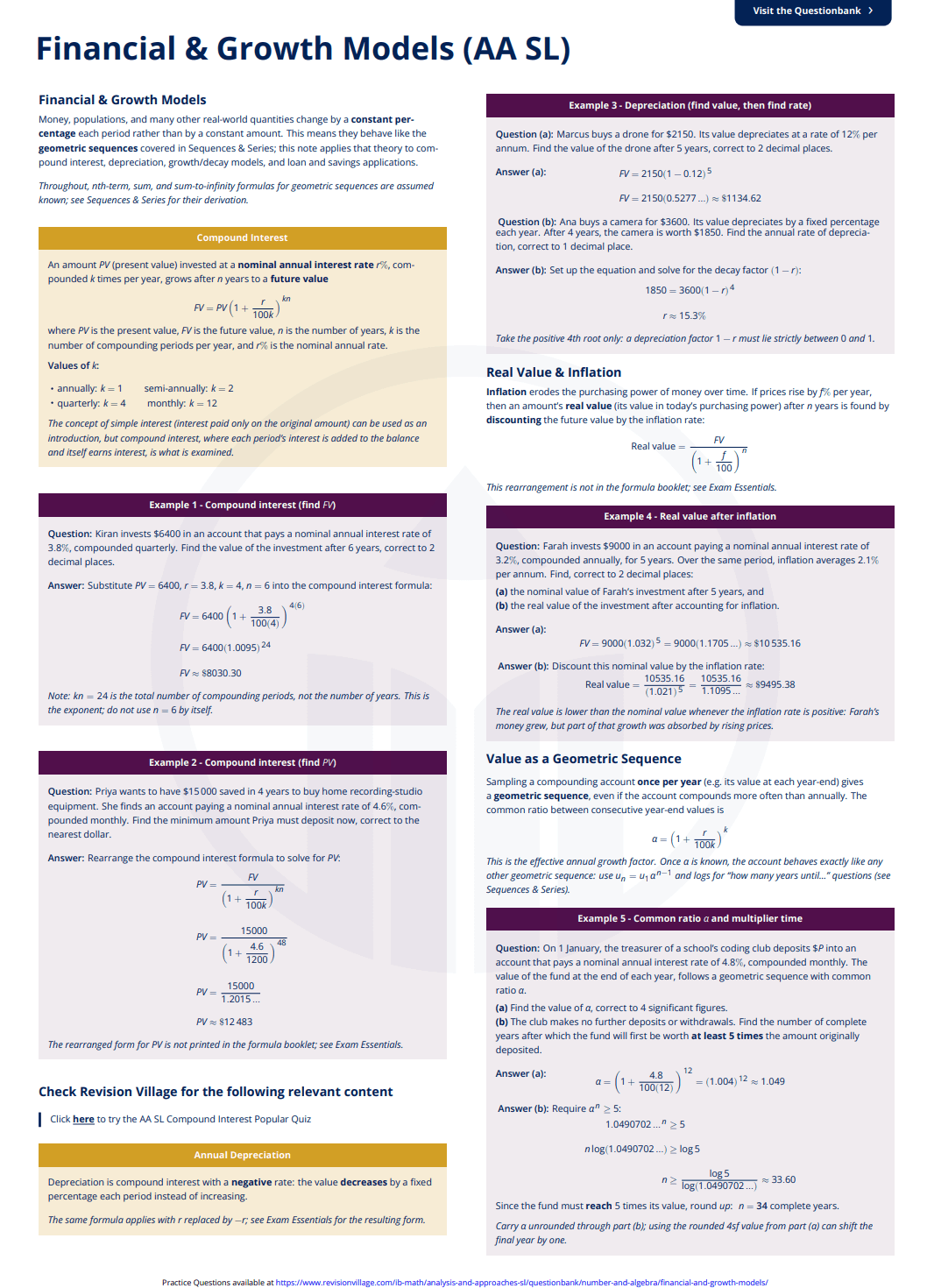 Financial and Growth Models