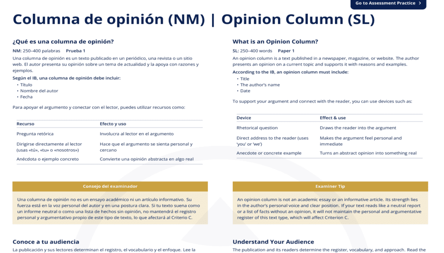 Columna de opinión