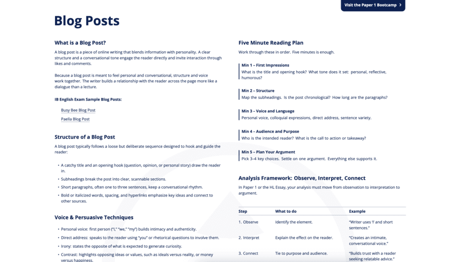 Blog Posts