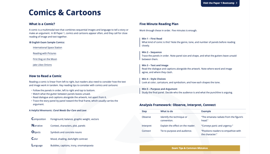 Comics and Cartoons