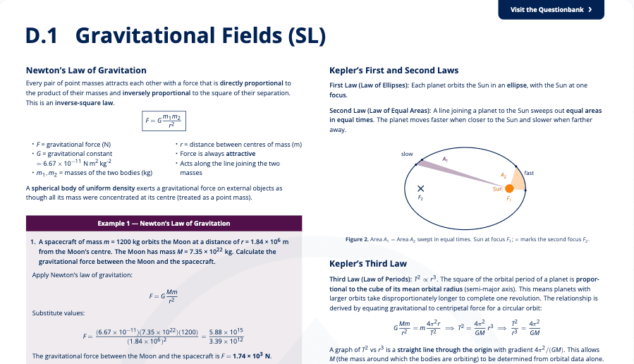 D.1 - Gravitational Fields