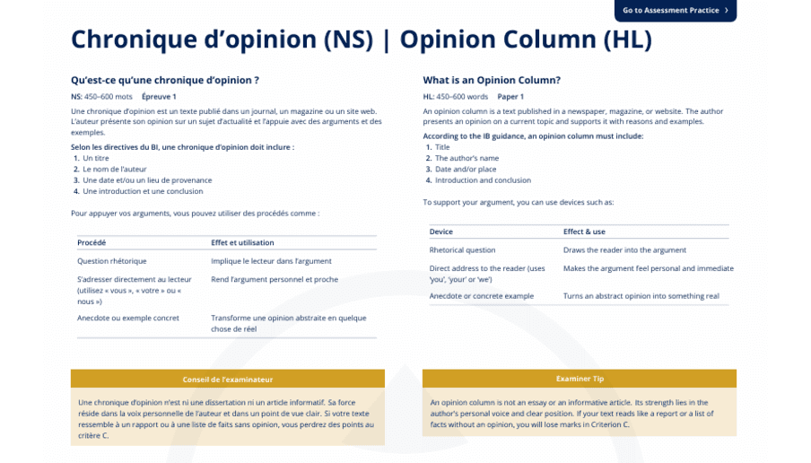 Chronique d'opinion