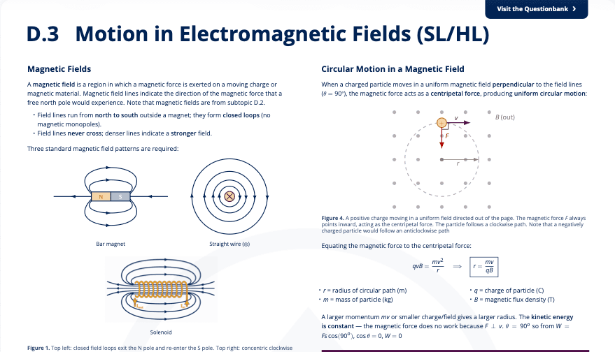 D.3 - Motion in Electromagnetic Fields
