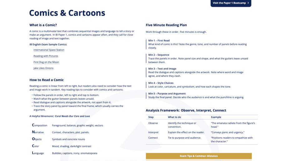 Comics and Cartoons